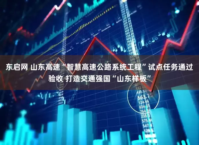 东启网 山东高速“智慧高速公路系统工程”试点任务通过验收 打造交通强国“山东样板”