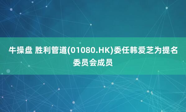 牛操盘 胜利管道(01080.HK)委任韩爱芝为提名委员会成员